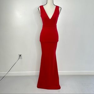 Windsor Red Mermaid Evening Long Dress Size S